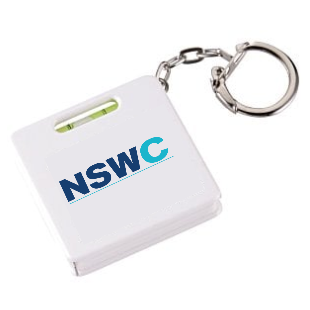 Tape Measure & Level Keychain