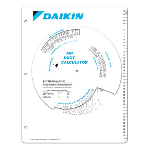 Daikin Duct Calculator